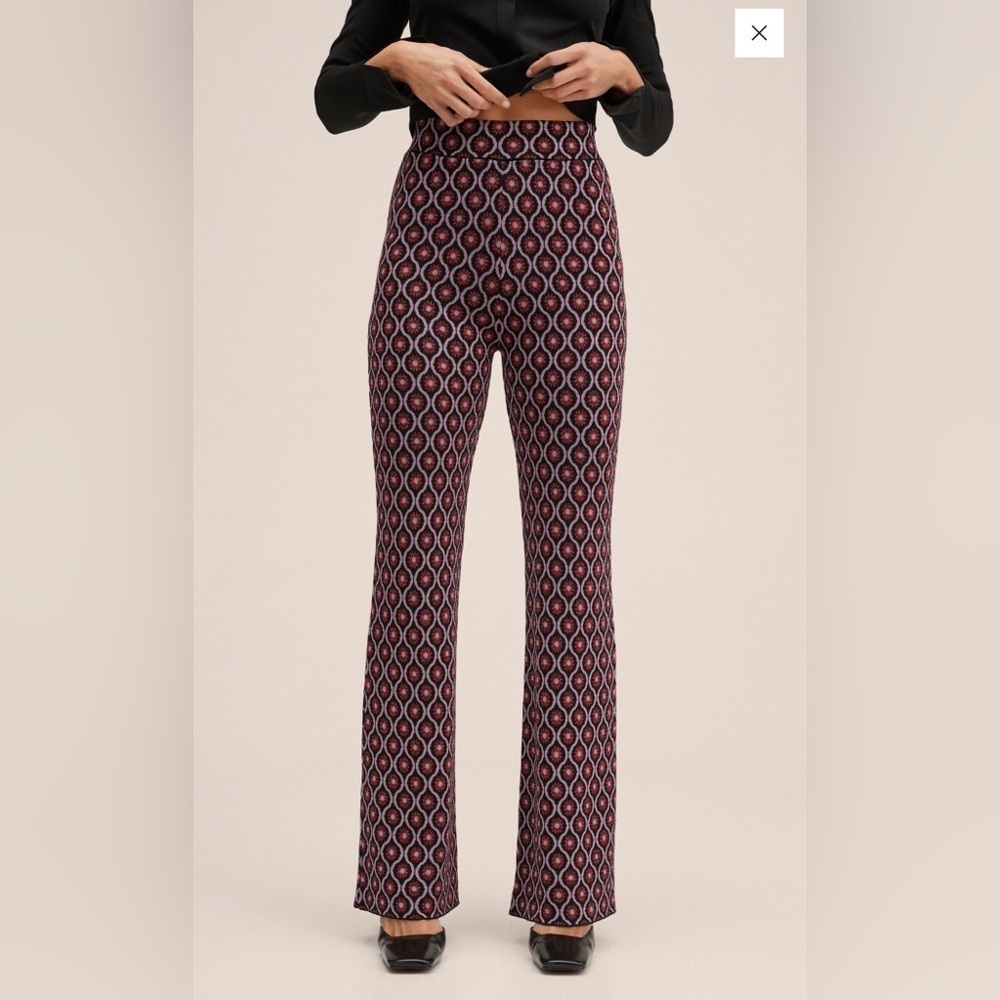 Mango Retro-print pants women’s XL